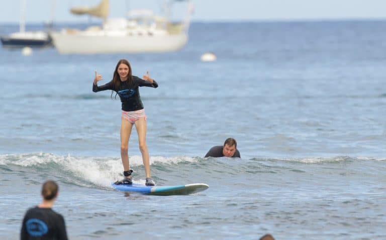 Things to do in Maui with kids surfing
