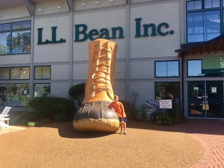 Maine Road Trip stop at LL Bean