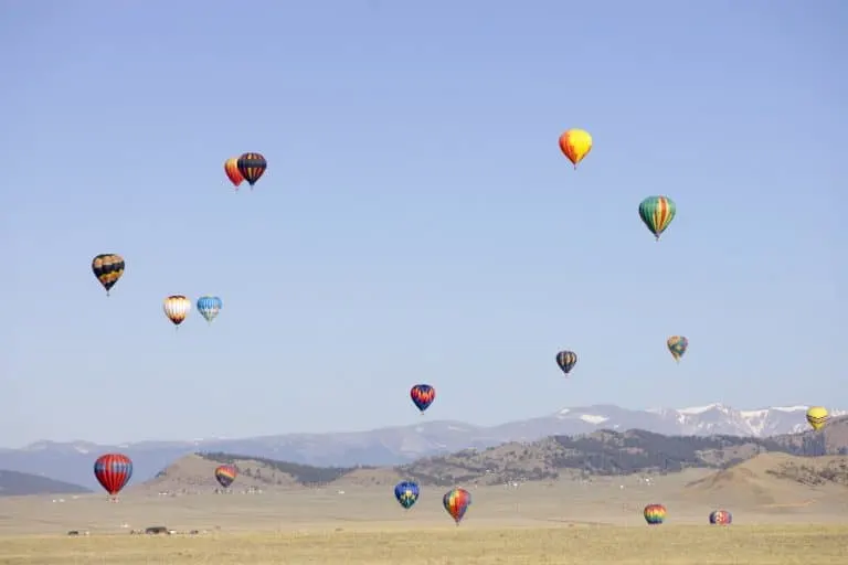 Hot air balloons give families the chance to see the state's fourteeners