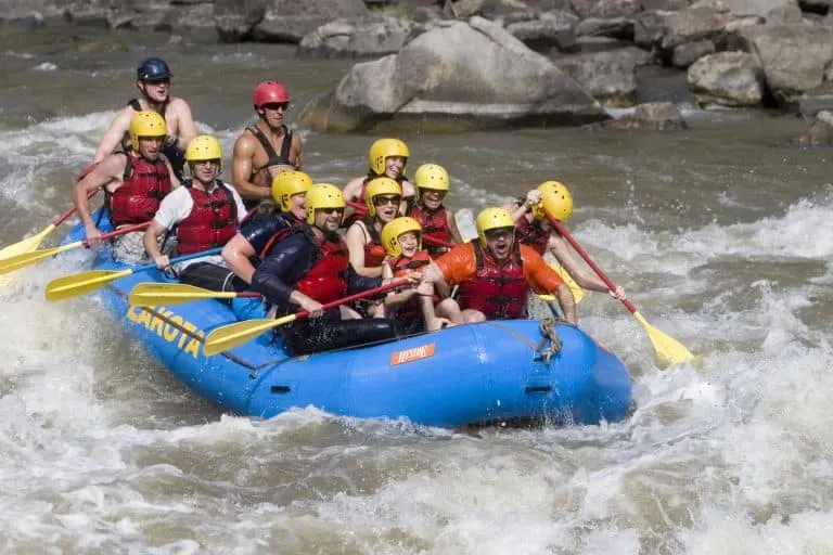 whitewater rafting is a must do when visiting Colorado