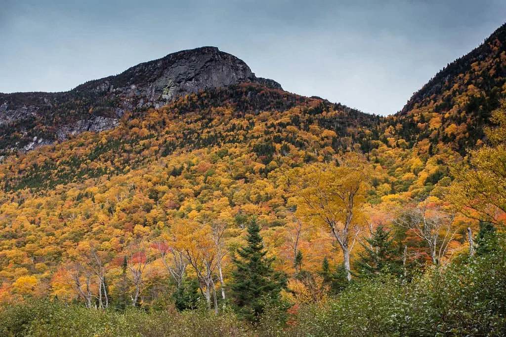 new England Fall Foliage road trip in the White Mountains