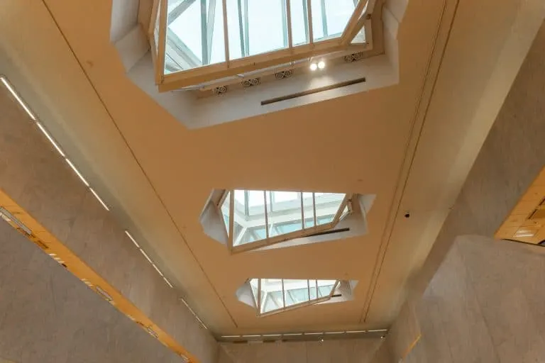 Skylights at Academic Bookstore by Alvar Alto