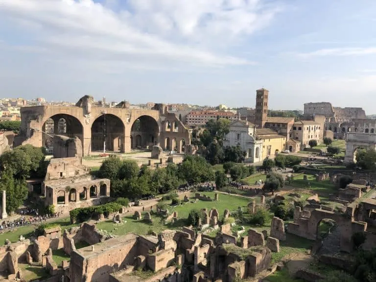 The view from palatine hill Rome day trips