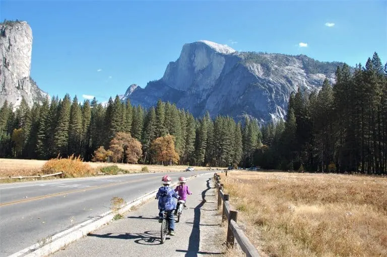Yosemite Biking in the fall one of the best time to visit Yosemite
