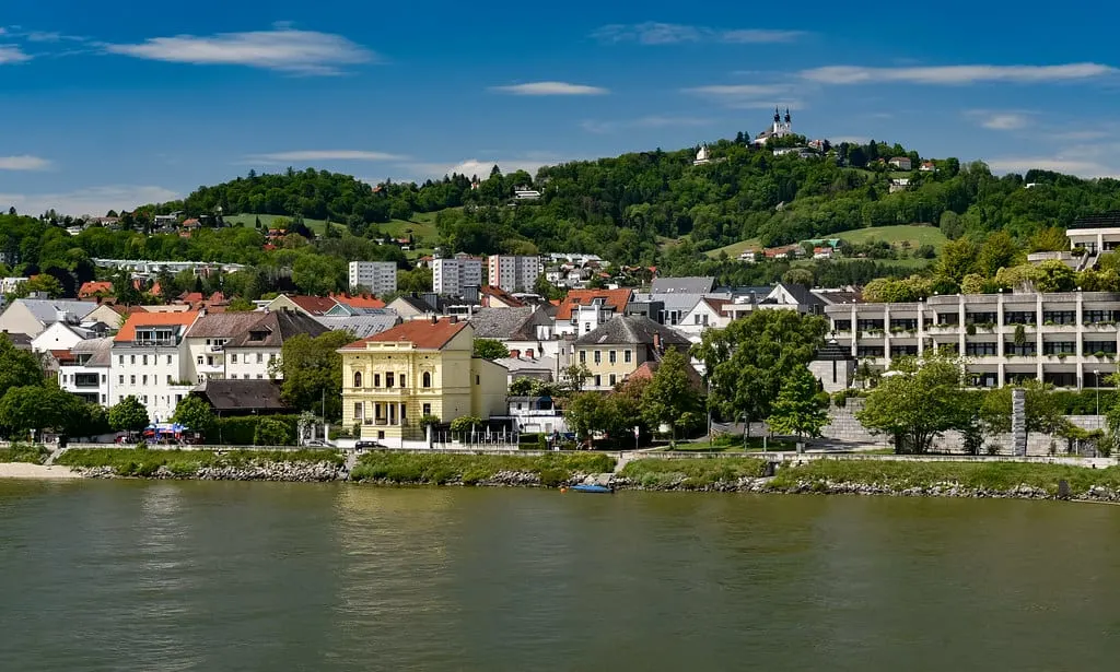 Danube River in the Spring