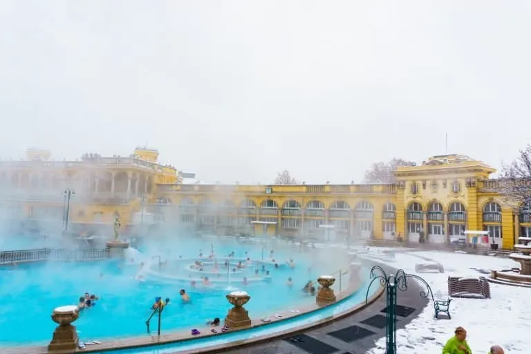 Budapest Szechenyi Thermal Bath Outdoor Pools
