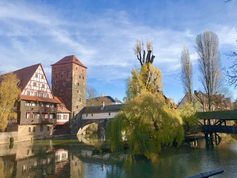 Nuremberg Pegnitz River in Old Town