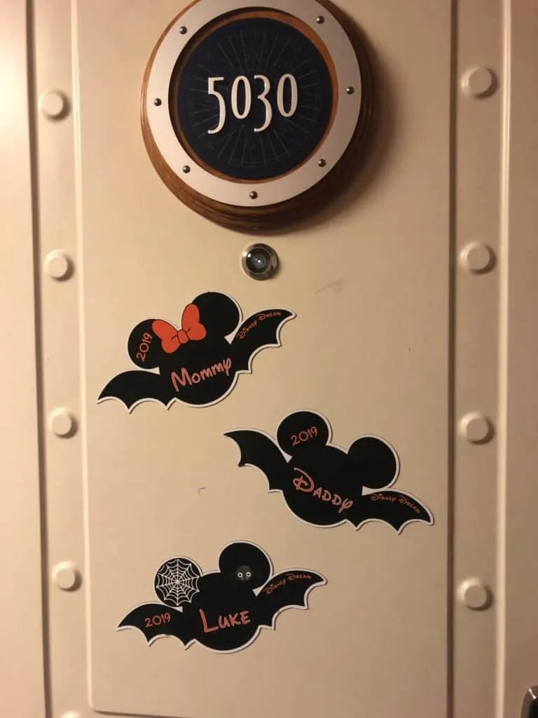 Disney Cruise Door Magnet Halloween