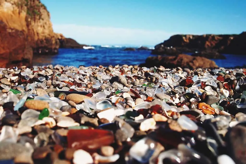 glass beach fort bragg photo