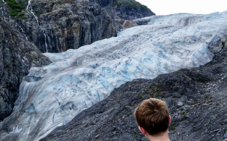 Things to do in Alaska with Kids include visiting Exit Glacier