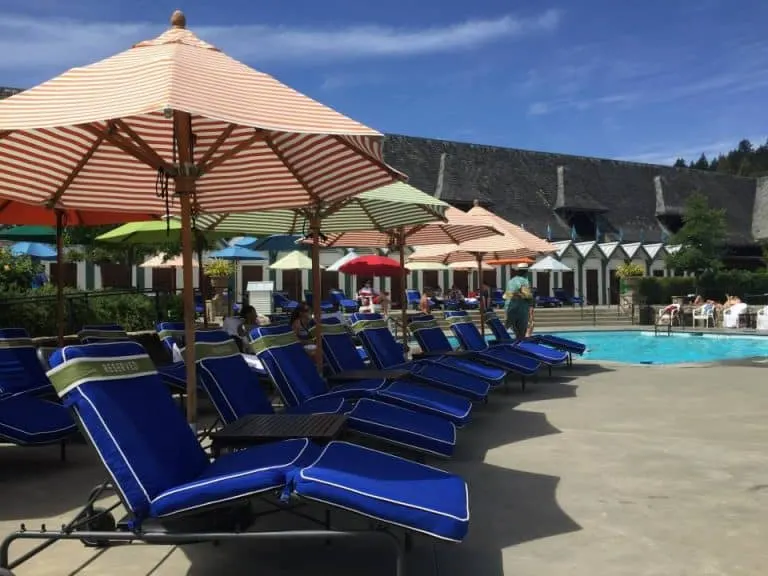 The pool at Francis Ford Coppola Winery