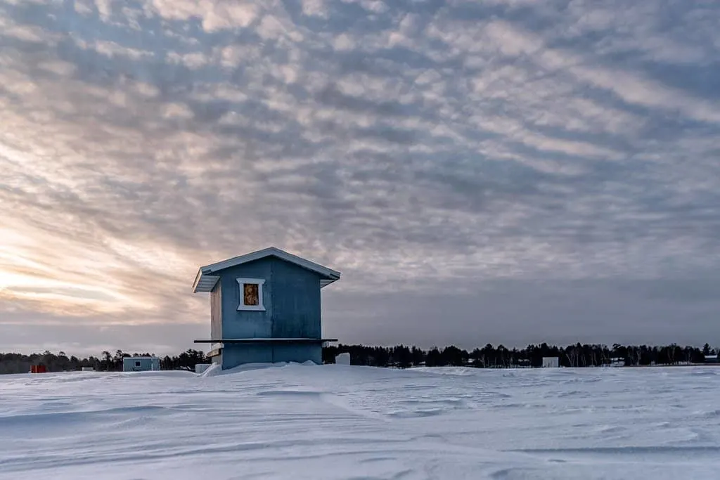 ice fishing is one of the fun things to do in MN with kids