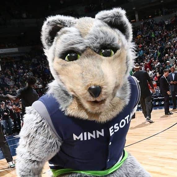 Mascot for Minnesota Timberwolves