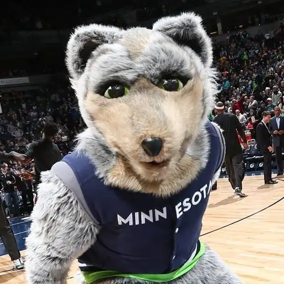 Mascot for Minnesota Timberwolves