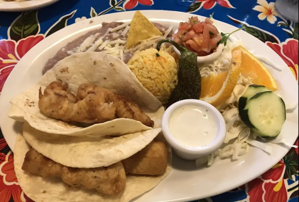 MIguel's Baja Grill fish tacos in Moab
