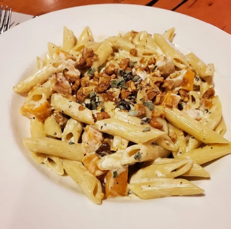 roasted butternut squash and goat cheese alfredo recipe