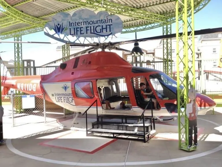 Helicopter at Discovery Gateway Children's Museum in Salt Lake City