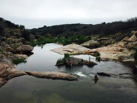 Devils Waterhole at Inks Lake in Texas