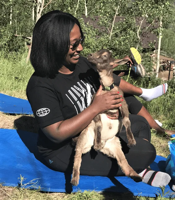 Goat Yoga in Vail