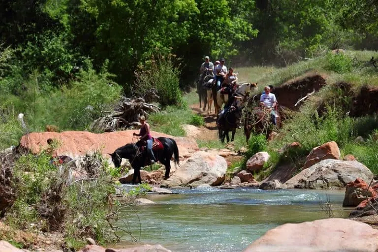 Horseback riding is one of the fun things to do in Zion with kids