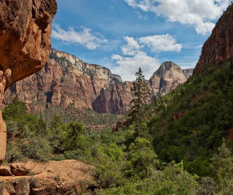National parks in Utah and Arizona include Zion