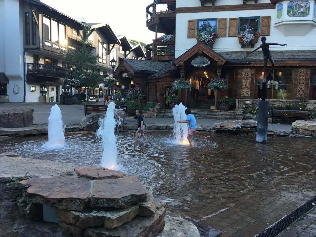 Children's Fountain in Vail Village