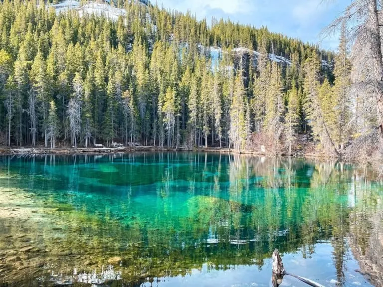 Calgary to Banff Drive includes a stop at Grassi Lakes