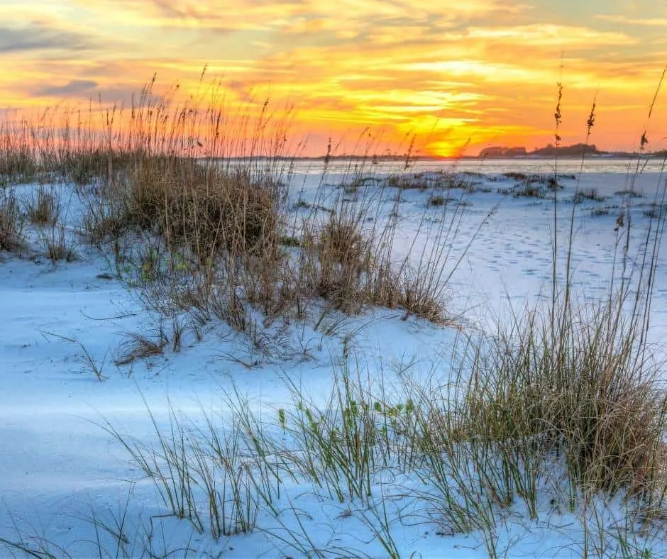 Gulf Coast camping at Fort Pickens