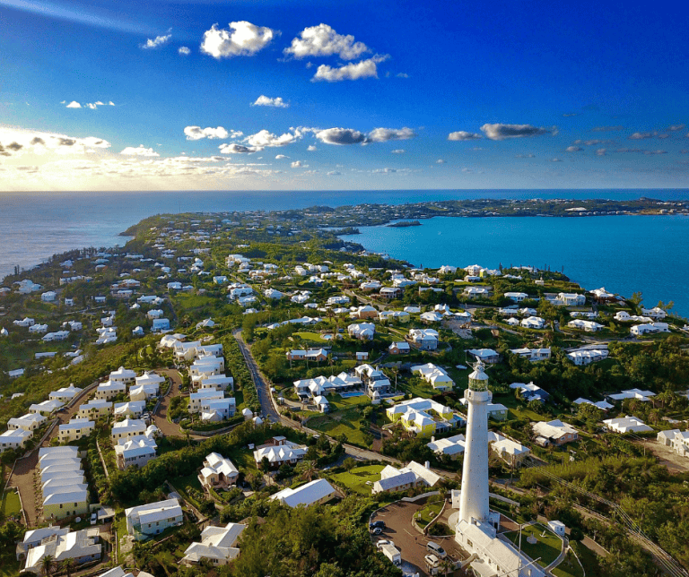 Aerial view of Bermuda