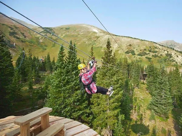 Zip line in Breckenridge Colorado