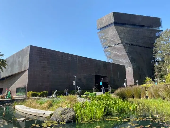 Things to do in Golden Gate Park include visiting the De Young Museum