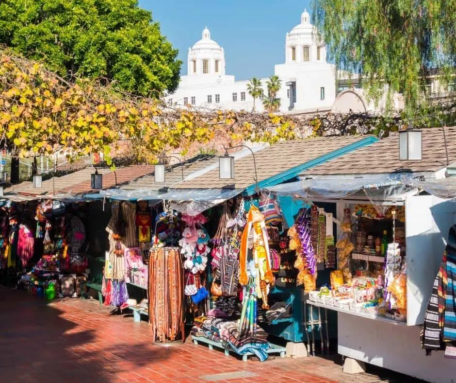 things to do in LA with kids include visiting Olvera Street