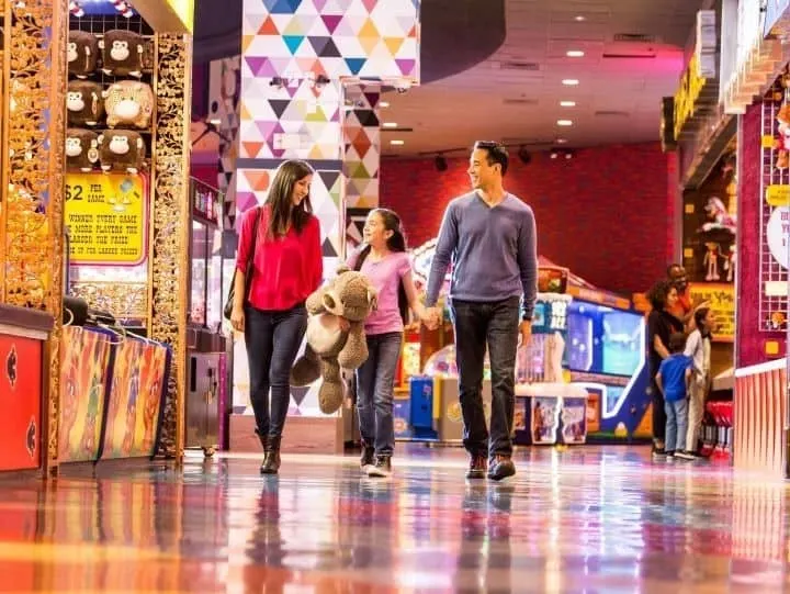 the Circus Circus carnival midway is one of the fun things to do in Reno with  kids