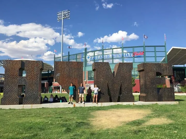 Things to do in Reno with kids include catching a game at Greater Nevada Field