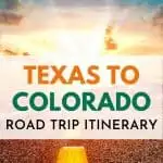 Texas to Colorado Road Trip