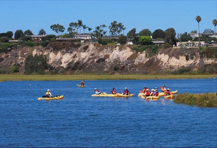Kayaking the Back Bay is one of the fun things to do in Orange  County with kids
