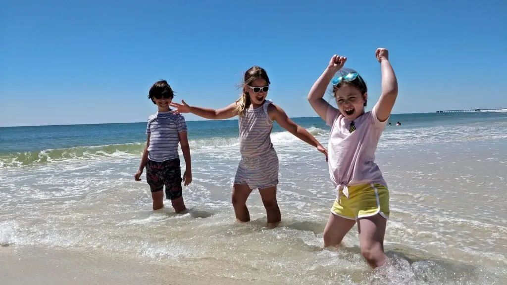 Things to do in Gulf Shores with kids include heading to the beach