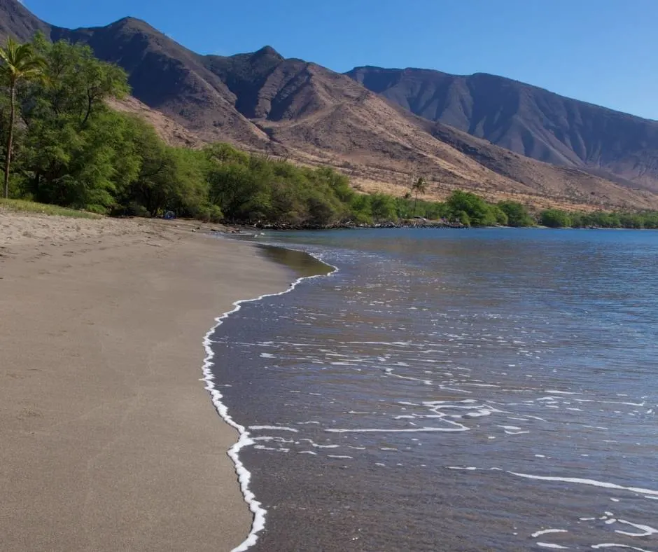 Olowalu Beach on Maui east of Lahaina