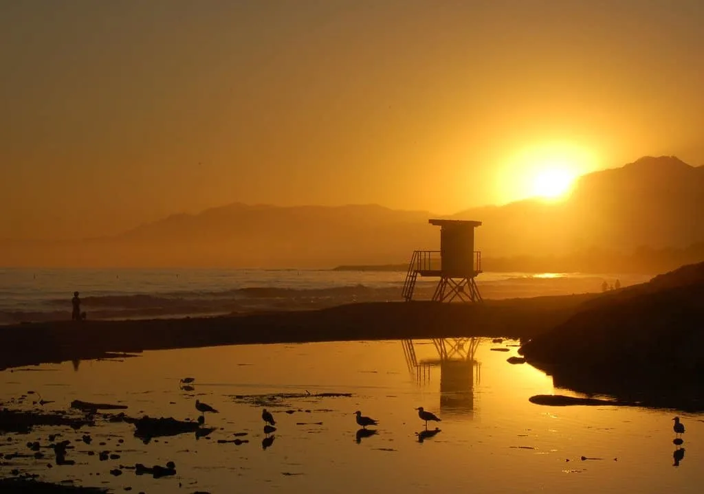 Carpenteria State Beach is a great beach near Santa Barbara