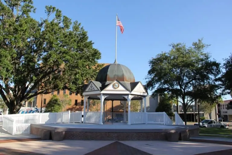 Town gazebo in downtown Ocala