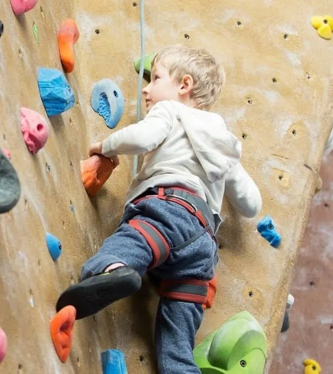 Indoor rock climbing 