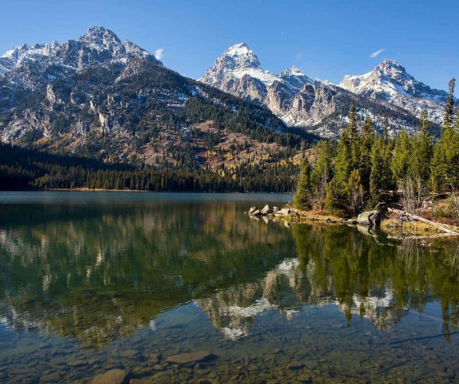 The hike to Taggart Lake is one of the best hikes in Grand Teton National Park
