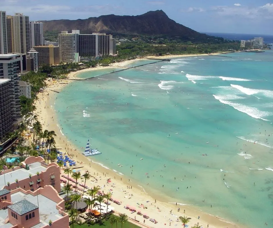 Waikiki is the most famous beach in Hawaii