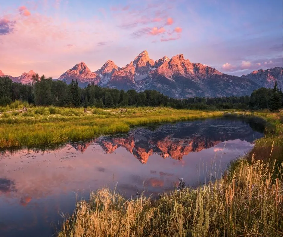 Things to do in Grand Teton National Park including watching the sunset