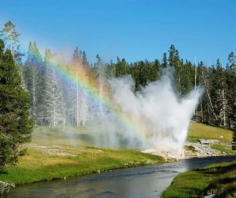 Riverside Geyser Yellowstone