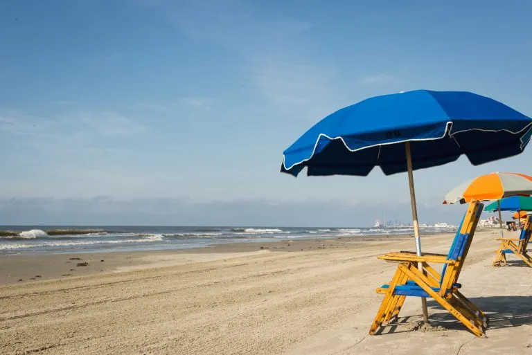 Things to do in Galveston with kids include spending a day at the beach