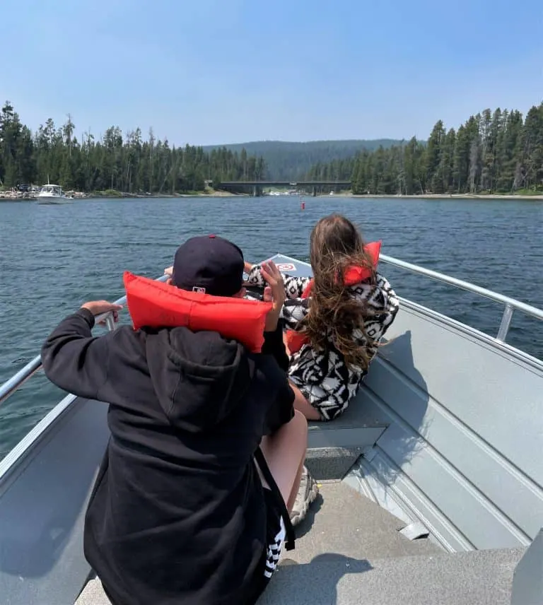 Boating Yellowstone Lake