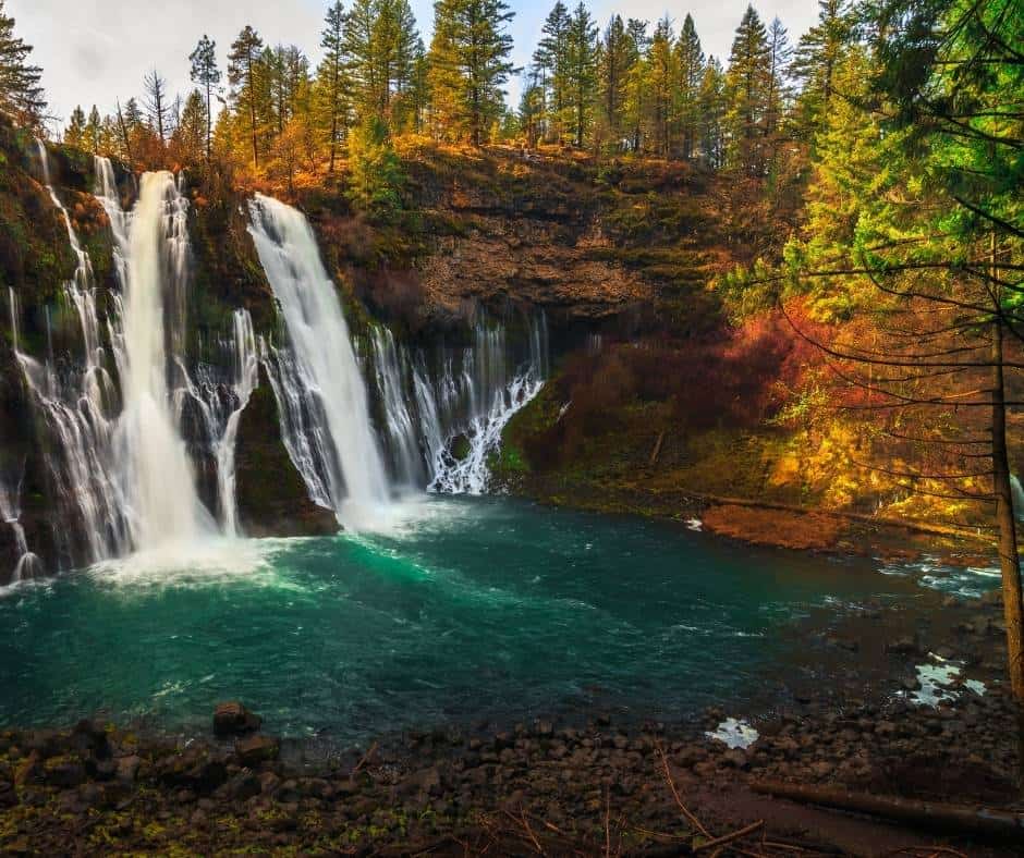 California fall color at Burney Falls