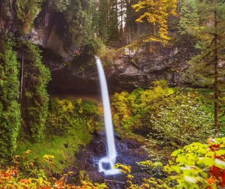 Silver falls State Park in Oregon during the fall