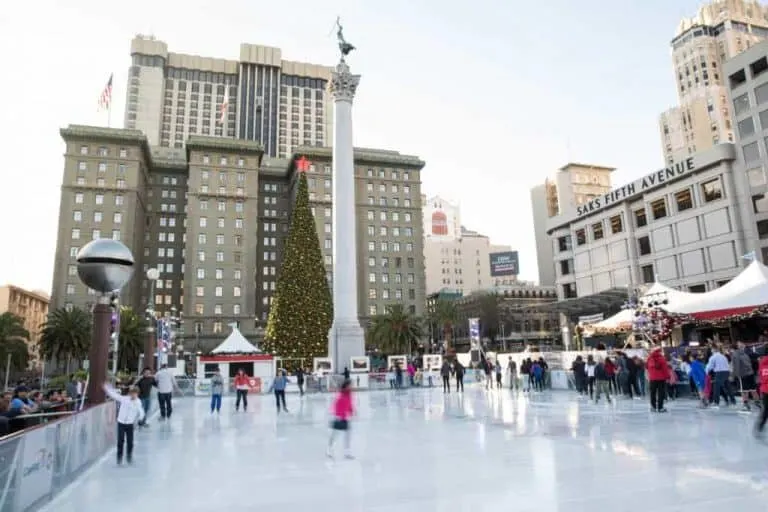 Christmas Events in San Francisco at the holiday ice rink